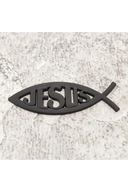 Автоэмблема "Рыбка Jesus"